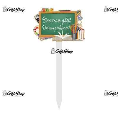 Bine v-am gasit in noul doamna profesoara, topper lemn, model b